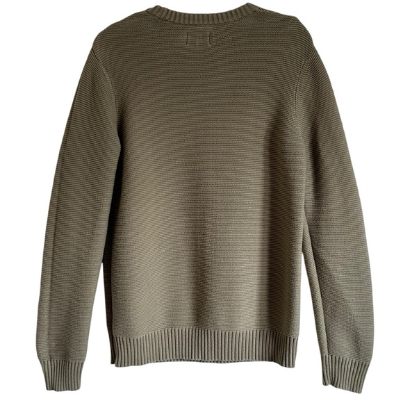 PACT ORGANIC CLASSIC FISHERMENS COTTON CREWNECK SWEATER SIZE LARGE - Picture 3 of 9